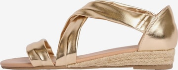 Friends Like These Remienkové sandále - Zlatá: predná strana