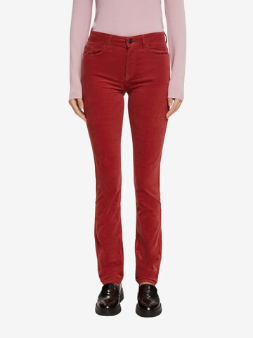 ESPRIT Slimfit Hose in Rot