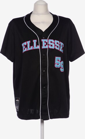 ELLESSE Button Up Shirt in L in Black: front