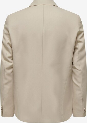 Coupe slim Veste de costume Only & Sons en beige