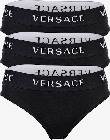 Slip VERSACE en noir : devant