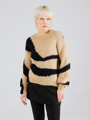 The Wolf Gang Pullover 'Palermo' in Beige: predná strana