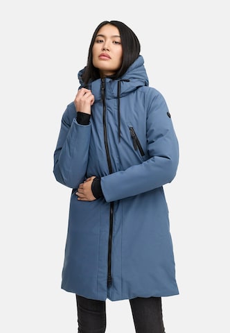 Manteau d’hiver 'Zart 14' NAVAHOO en bleu : devant