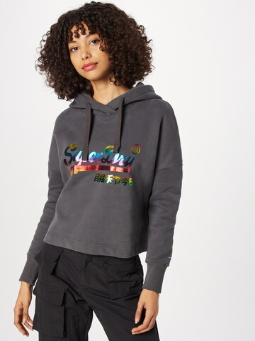 Superdry Sweatshirt in Grey: front