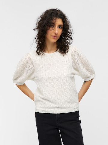 OBJECT - Blusa 'CHELLA' en blanco: frente