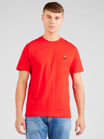 T-Shirt TOMMY HILFIGER en rouge : devant