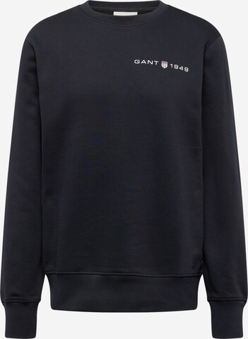 Sweat-shirt GANT en noir : devant