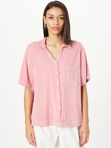 BeckSöndergaard Blouse 'Charlee Terry' in Roze: voorkant