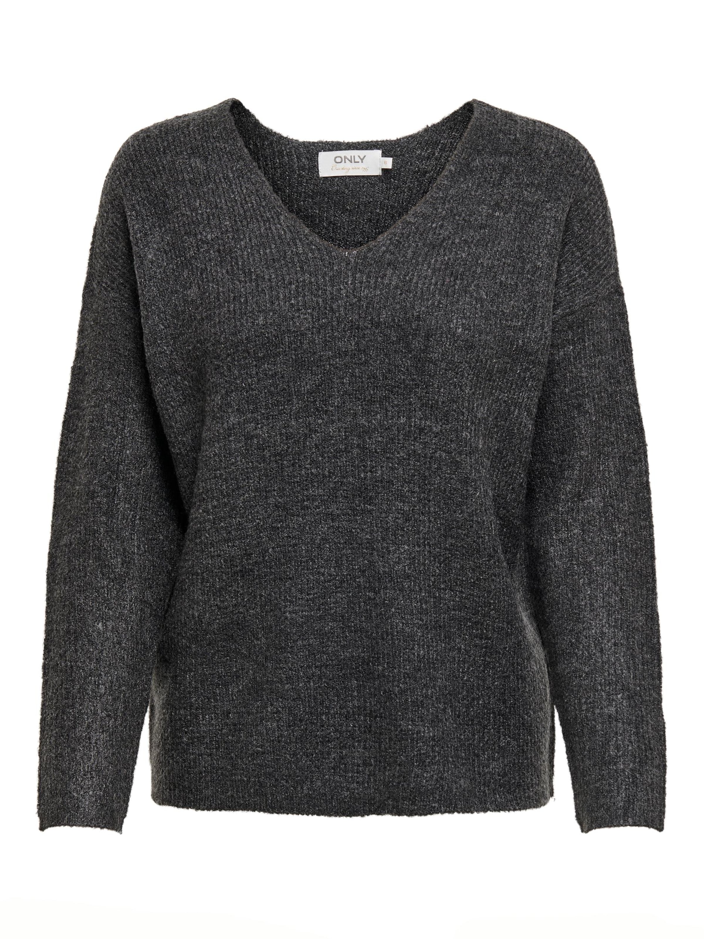 Pull-over 'ONLCamilla' ONLY en gris : devant