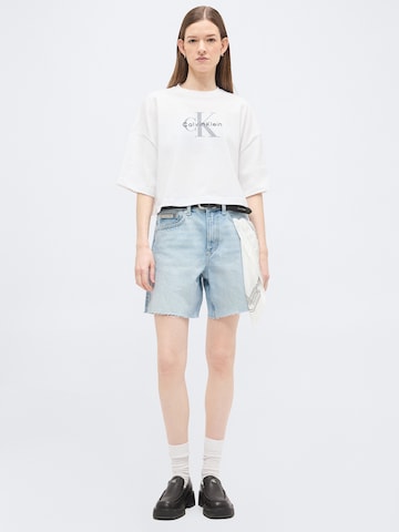 Calvin Klein Jeans Koszulka w kolorze biały