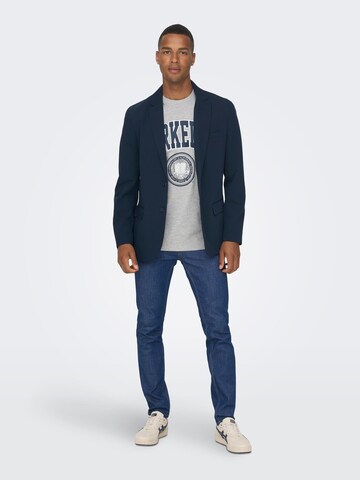 Only & Sons Regular Fit Sakko 'EVE' in Blau