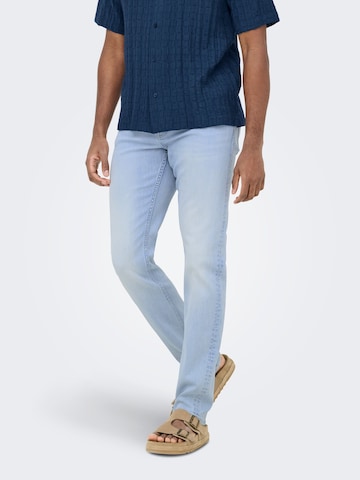 Only & Sons Regular Jeans 'ONSWolf' in Blauw: voorkant