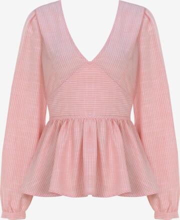 FRESHLIONS Blouse 'Brielle' in Pink: front