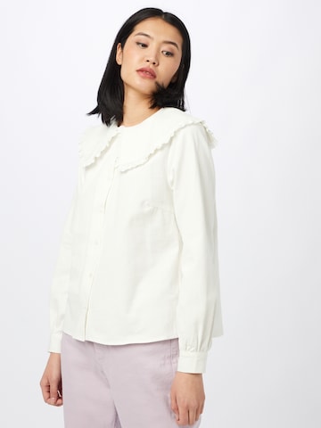 minus Blouse 'Elvina' in Wit: voorkant