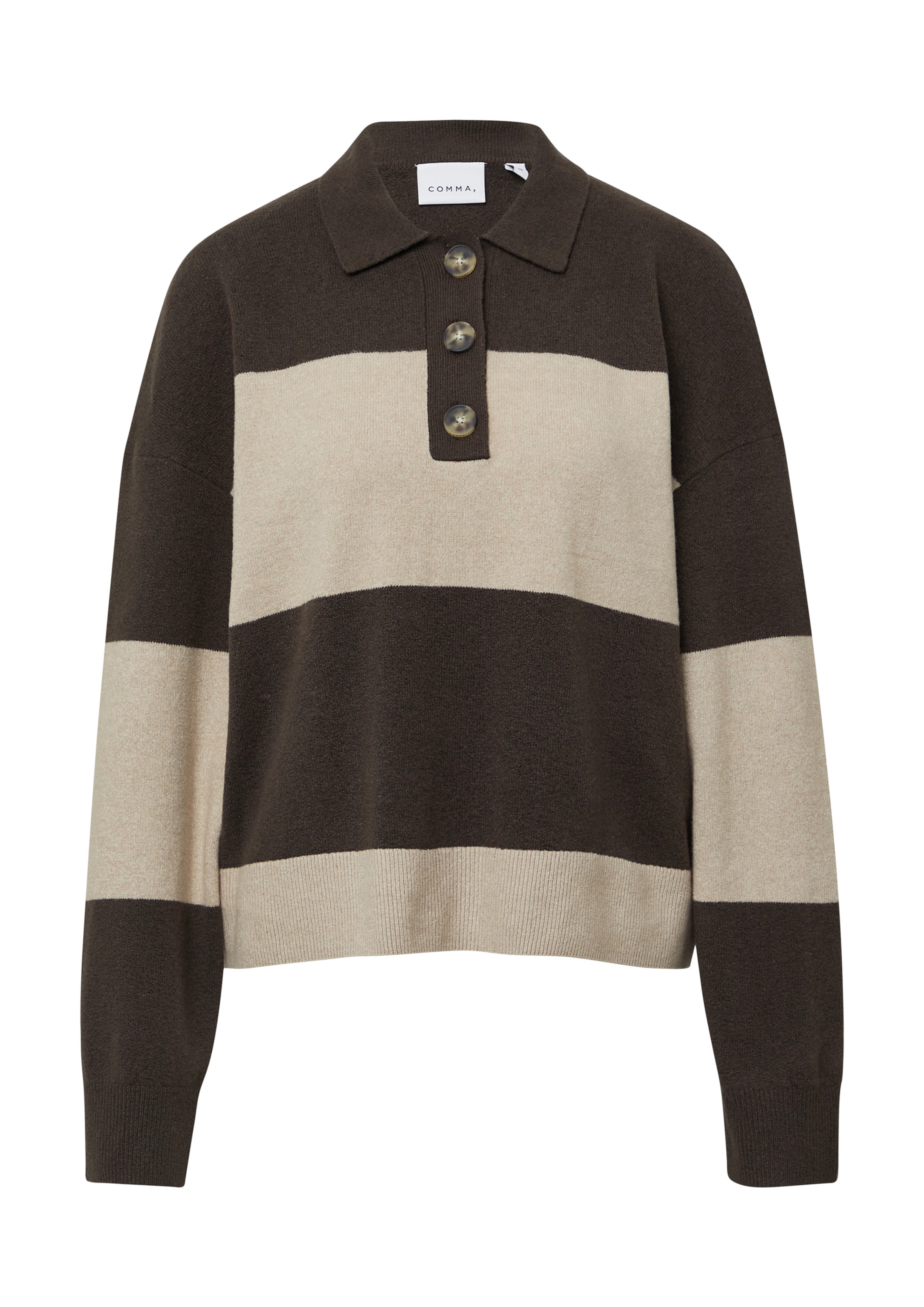 COMMA Свитер в Коричневый: спереди