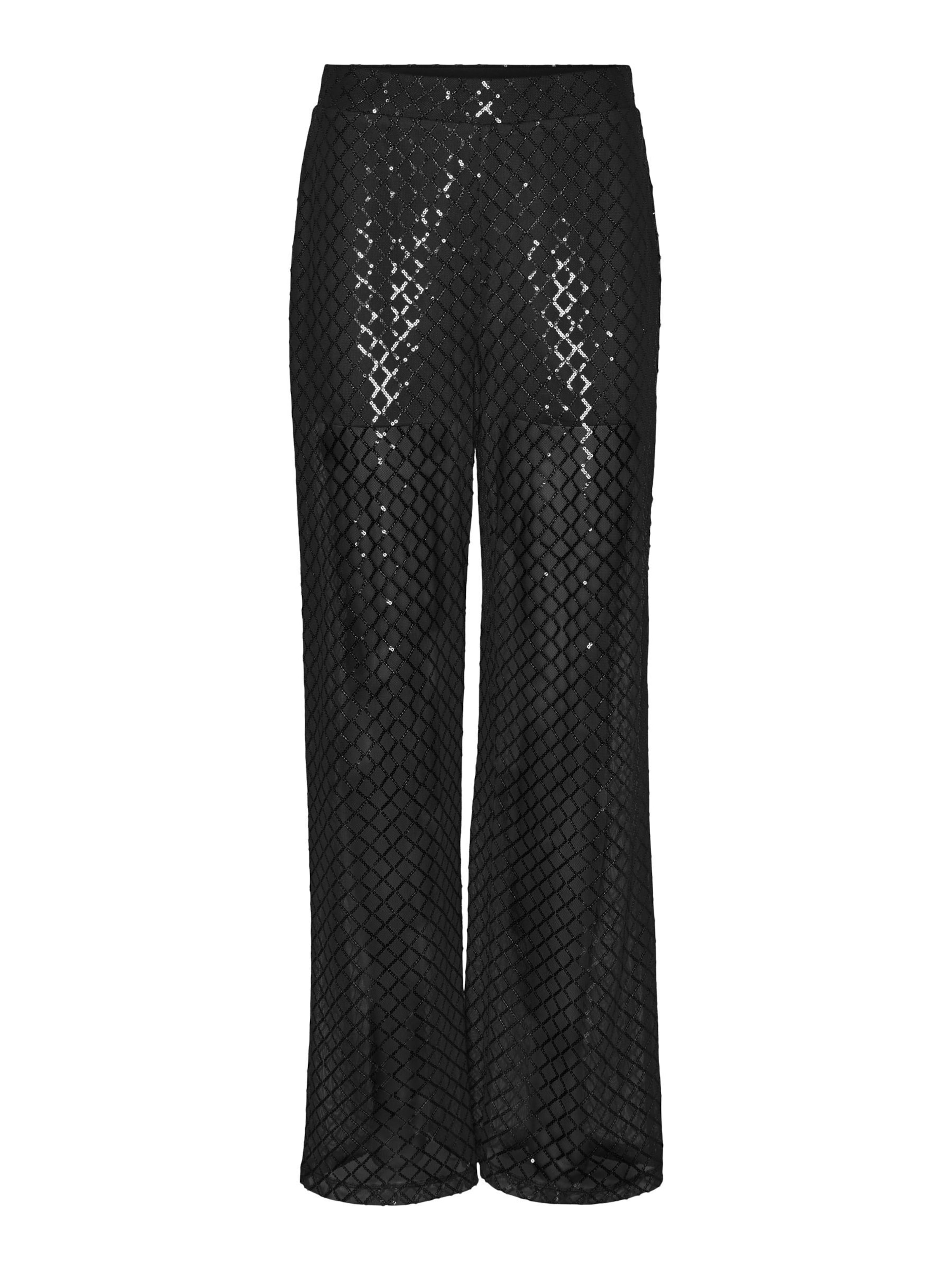 VERO MODA - Pierna ancha Pantalón 'VMSafina' en negro: frente