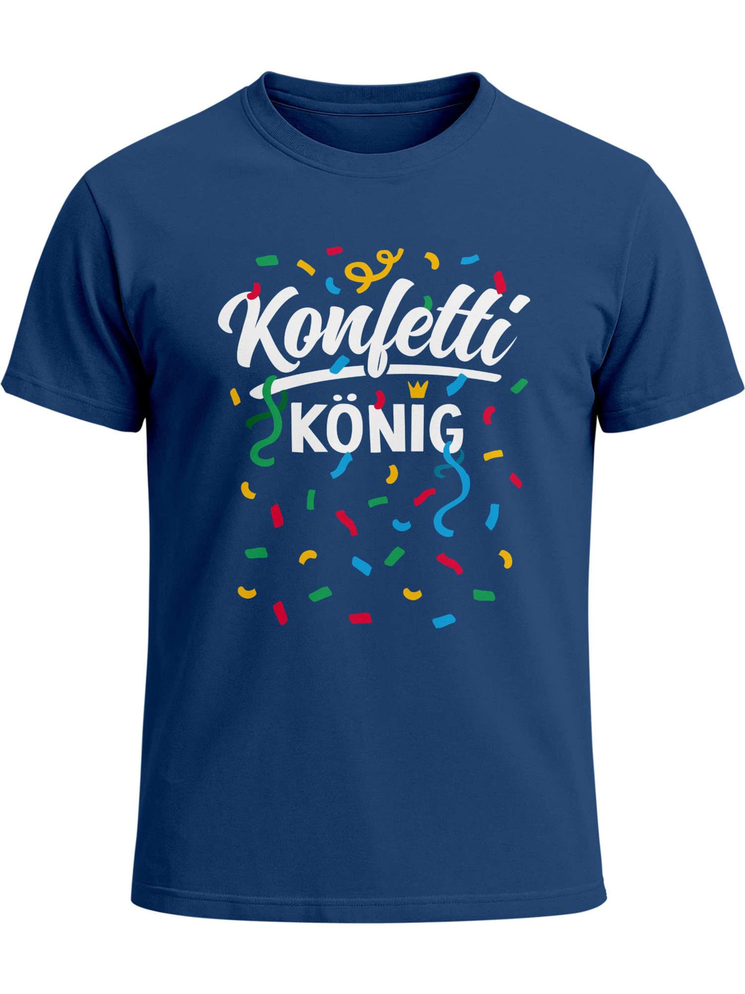 MoonWorks Shirt 'Konfetti König' in Blue: front