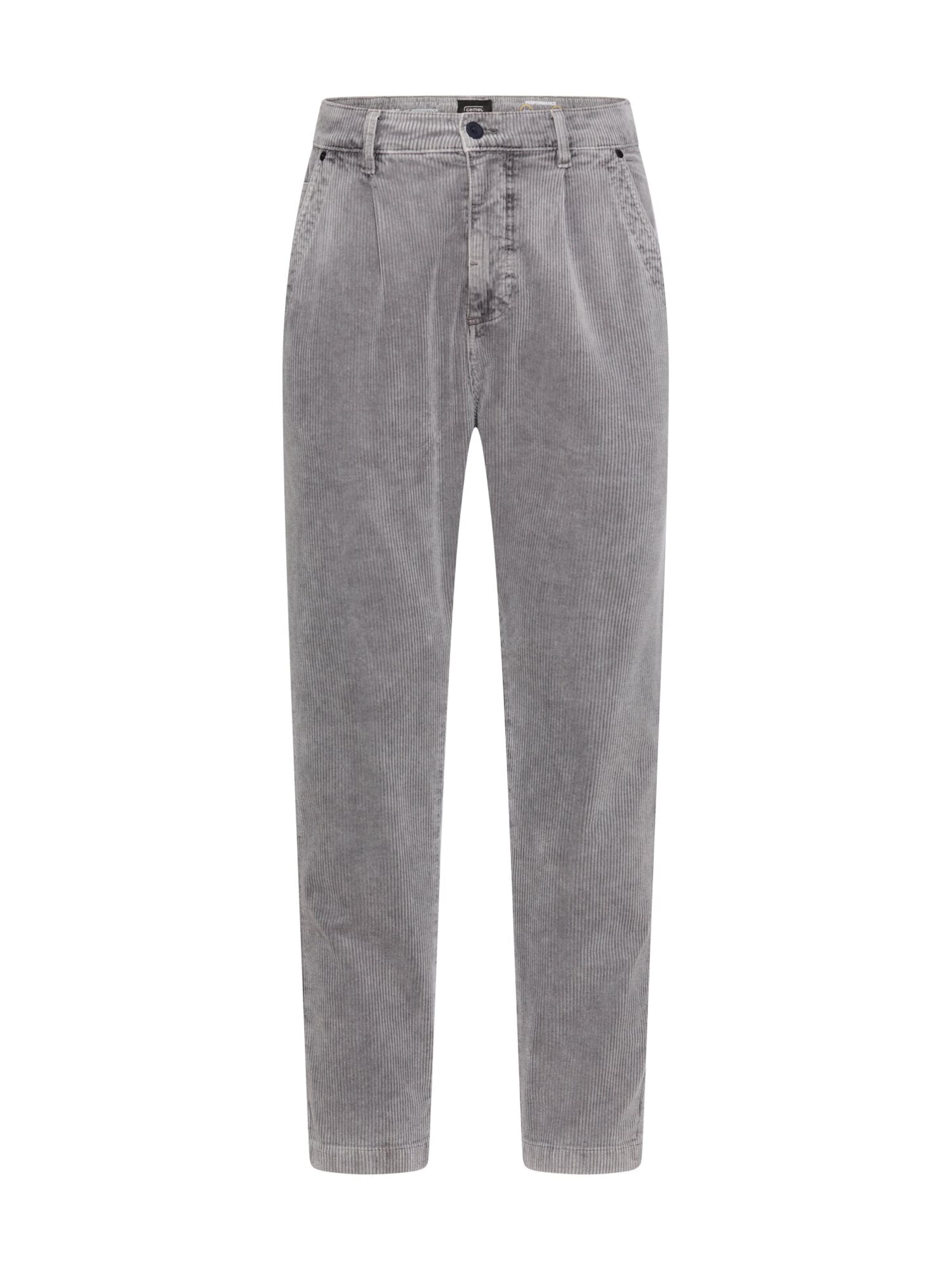 CAMEL ACTIVELoosefit Chino hlače - siva boja: prednji dio