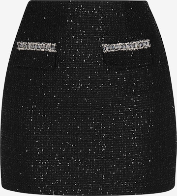 Gonna 'Fashion Look' di faina in nero: frontale