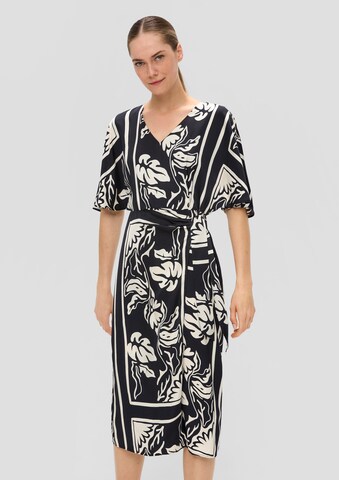 s.Oliver BLACK LABEL Kleid in Schwarz: Vorderseite