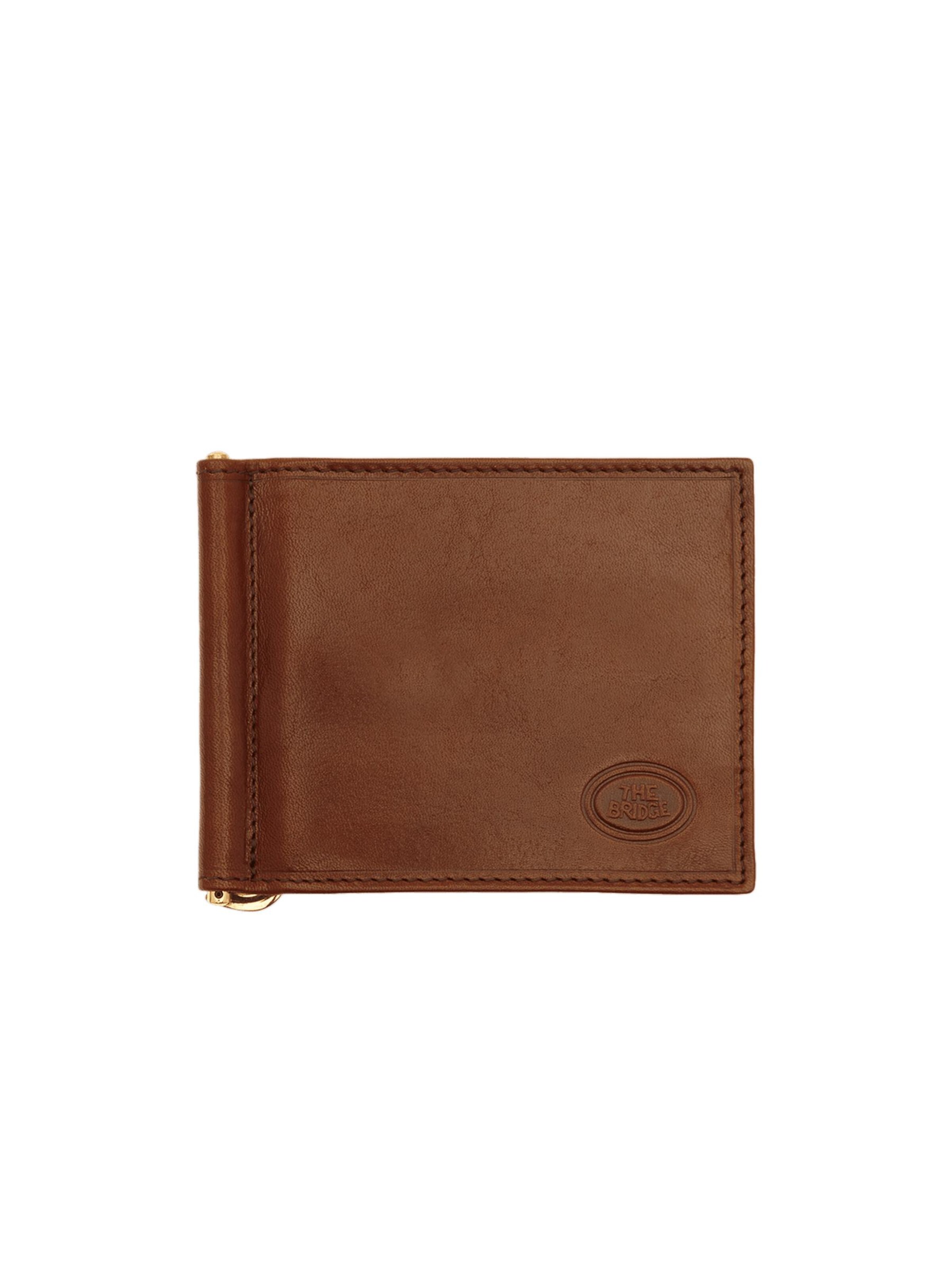 The Bridge Wallet in Brown: front