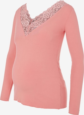 MAMALICIOUS Shirt 'Trina' in Roze: voorkant