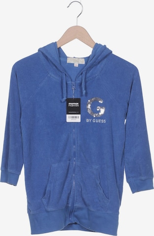 GUESS Sweatshirt & Zip-Up Hoodie in XL in Blue: front