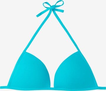 CALZEDONIA Triangle Bikini Top in Blue: front