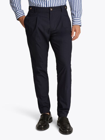 TOMMY HILFIGER - Regular Calças com pregas 'HARLEM' em azul: frente