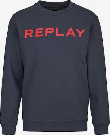 Sweat-shirt REPLAY en bleu : devant
