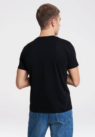 LOGOSHIRT Shirt 'GAME OVER' in Black