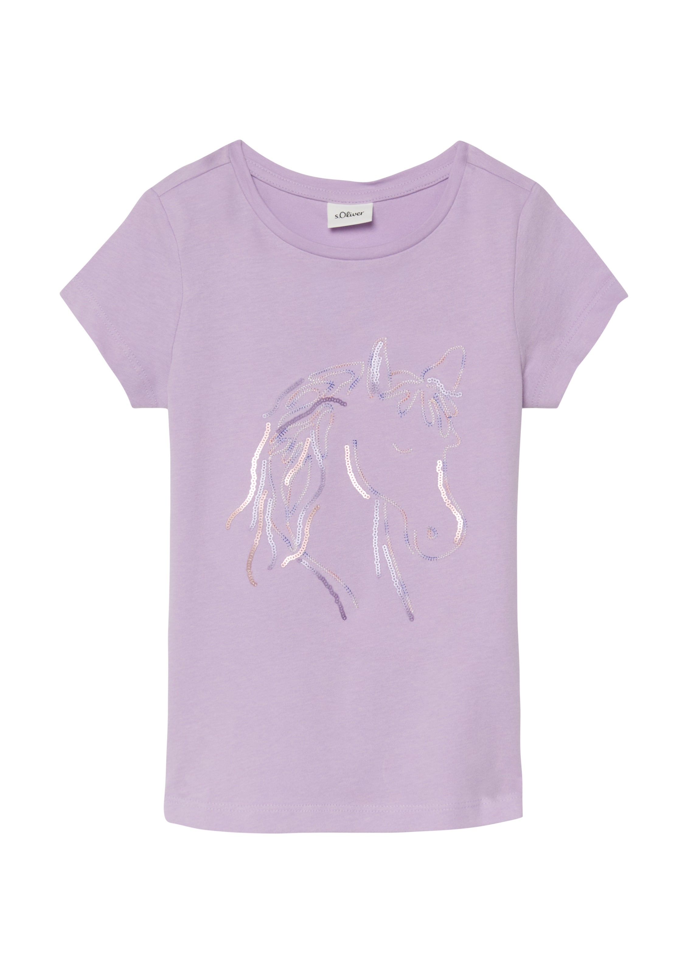T-Shirt s.Oliver en violet : devant