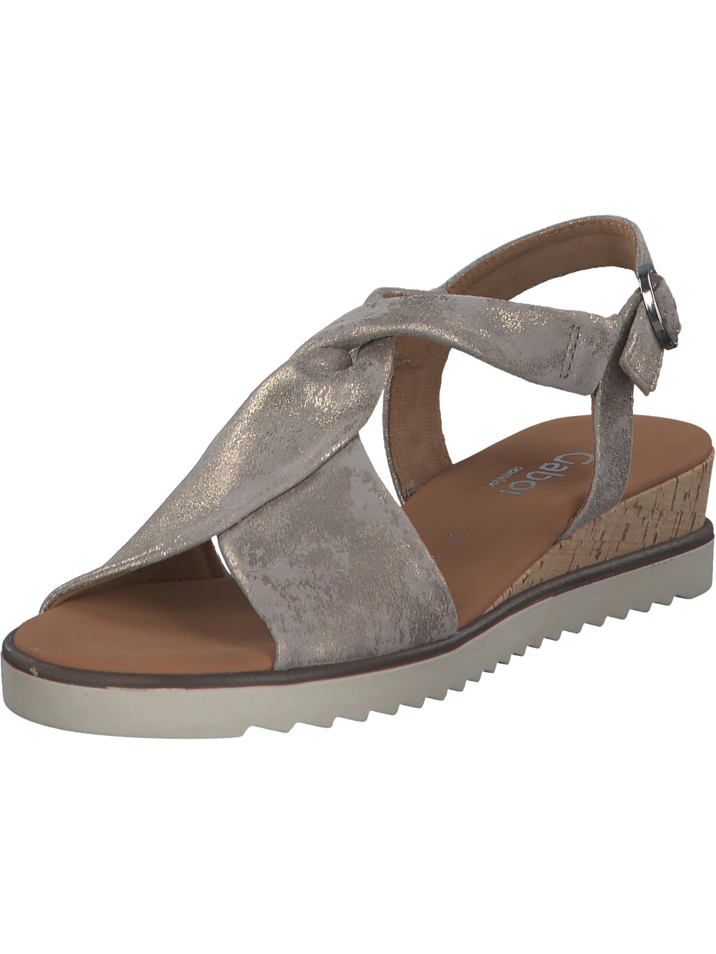 GABOR Sandale in Grau: Vorderseite
