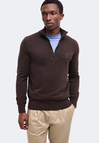 BOSS Pullover 'Kanobix' in Braun: Vorderseite