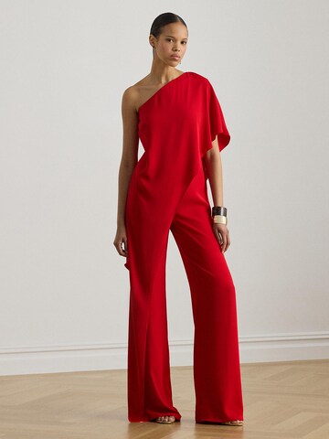 Tuta jumpsuit 'APRIL' di Lauren Ralph Lauren in rosso: frontale