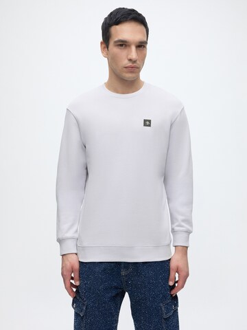 SCOTCH & SODA Sweatshirt 'Seasonal Core' i grå: framsida