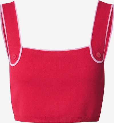 florence by mills exclusive for ABOUT YOU Tops en tricot 'FroYo' en rouge / blanc cassé, Vue avec produit