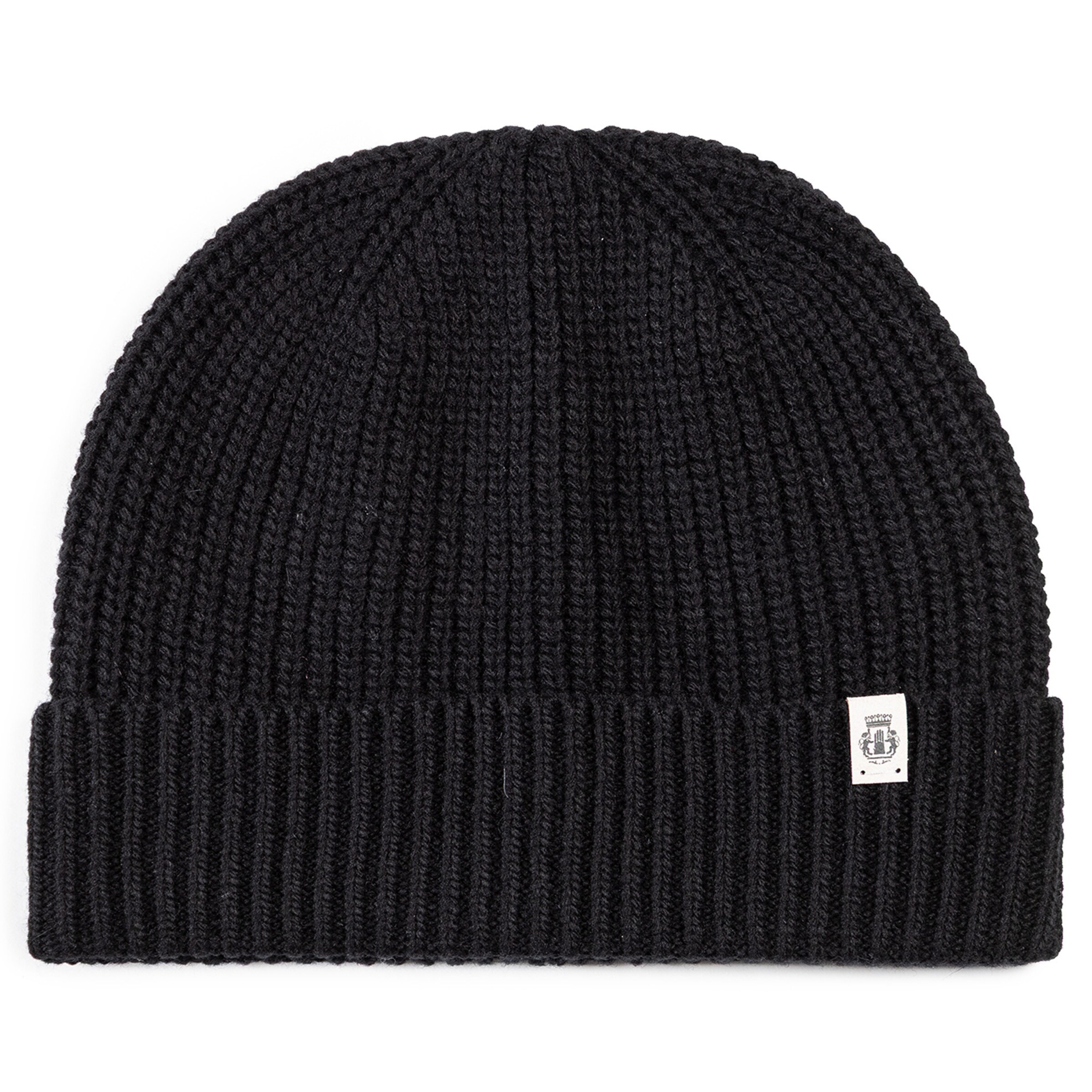 Roeckl Beanie 'KLASSISCHE STRICKMÜTZE' in Black: front