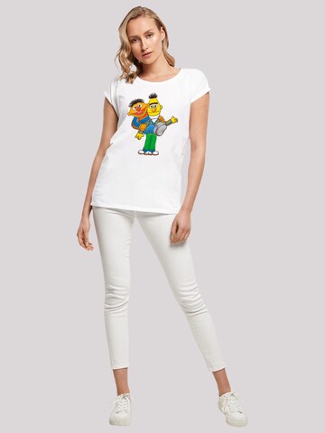 F4NT4STIC Shirt 'Sesame Street Ernie & Bert' in Wit