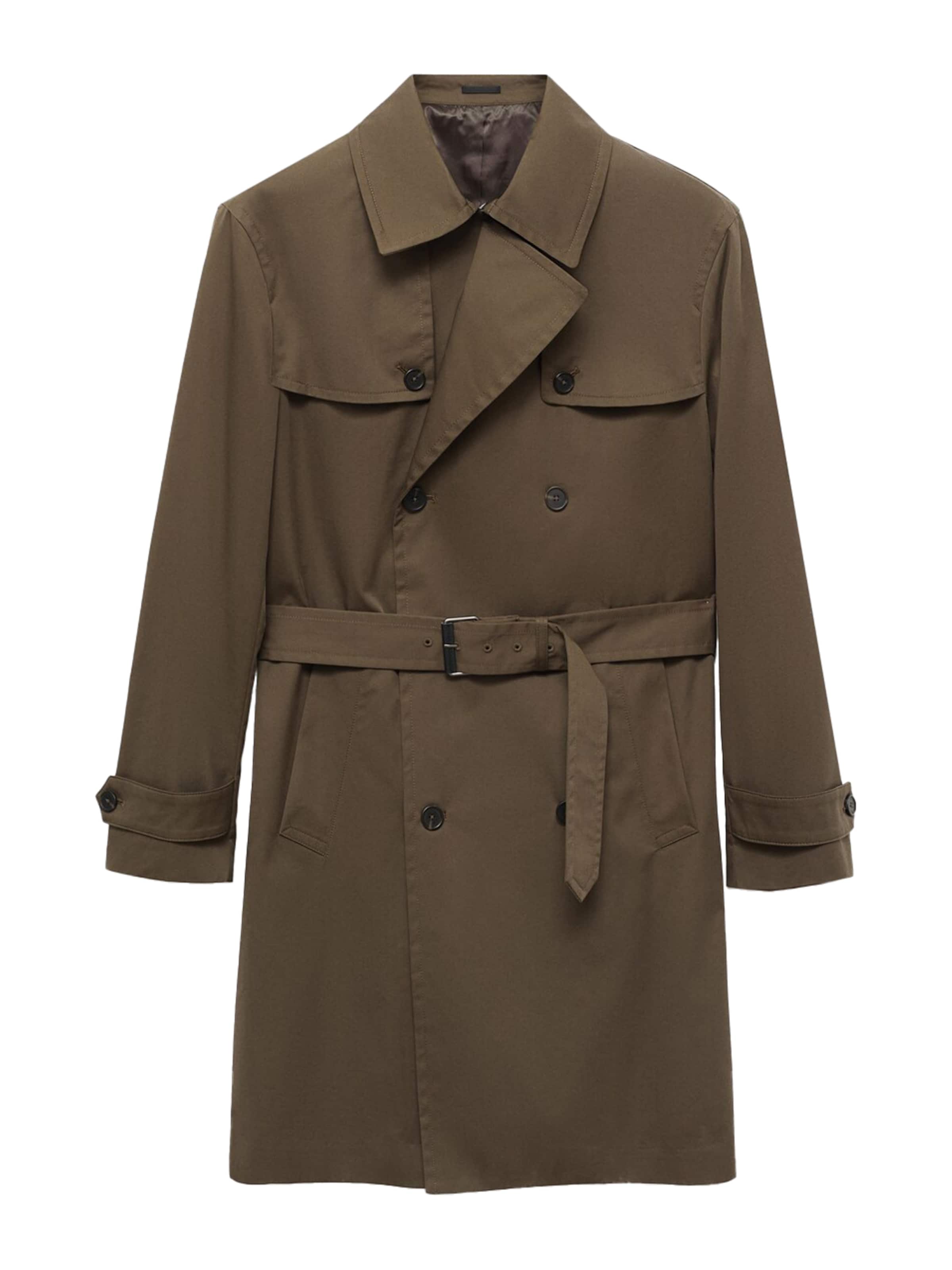 MANGO MAN Overgangsfrakke i grøn: forside