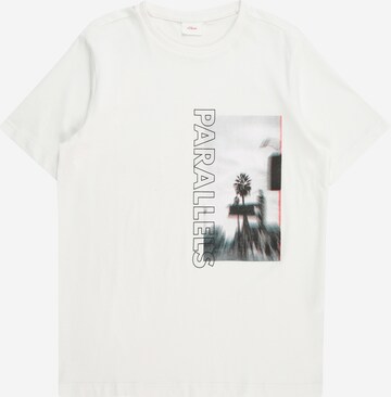 T-Shirt s.Oliver en blanc : devant