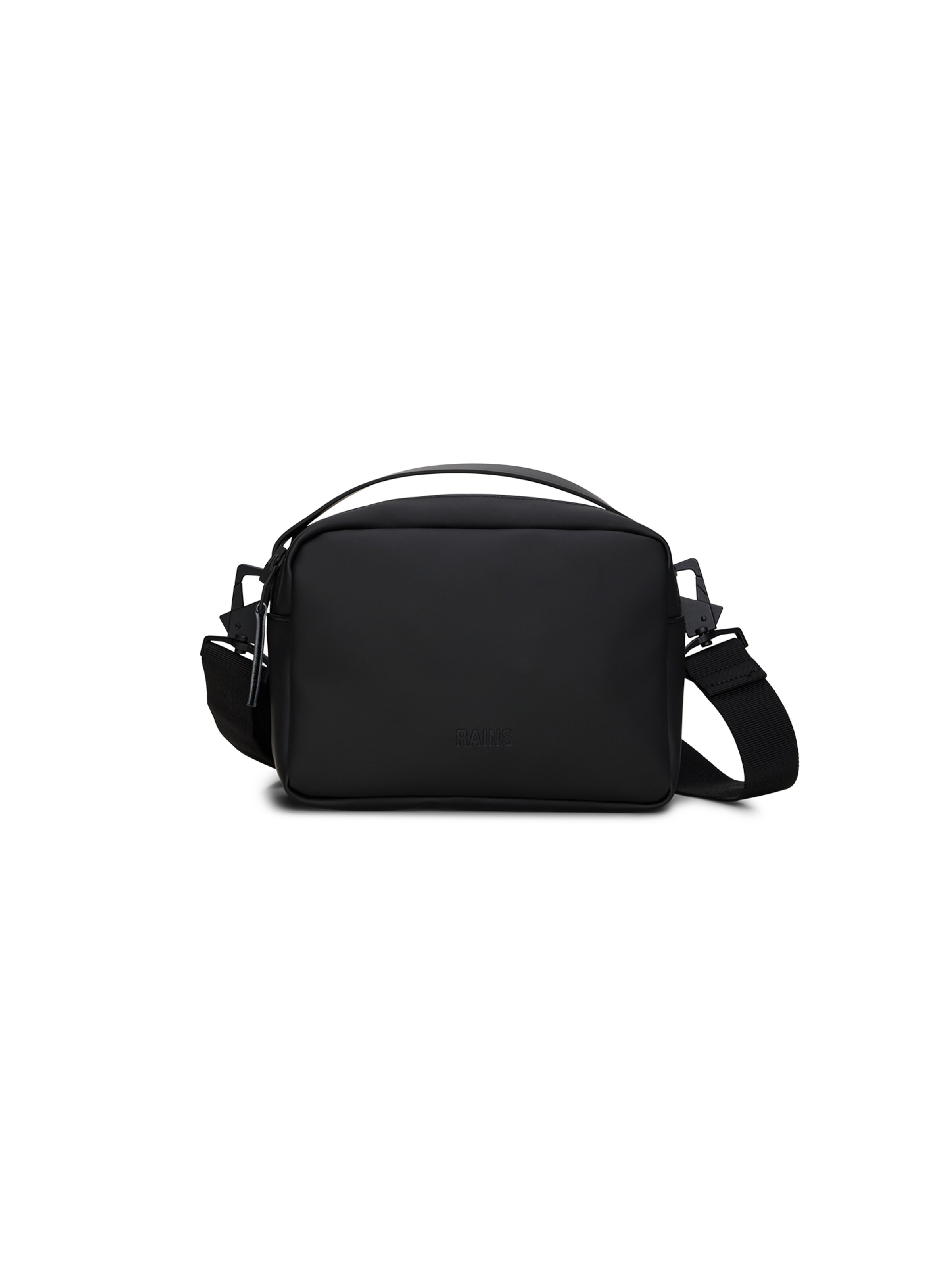 RAINS Tasche in Schwarz: Vorderseite