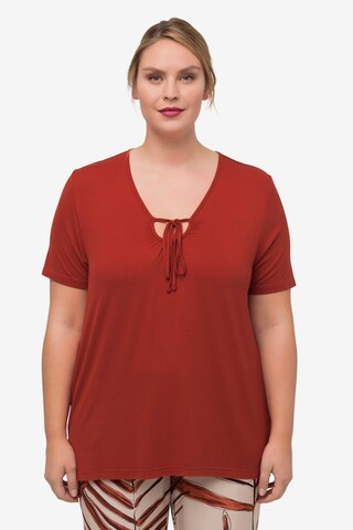 Ulla Popken Shirt in Rood: voorkant