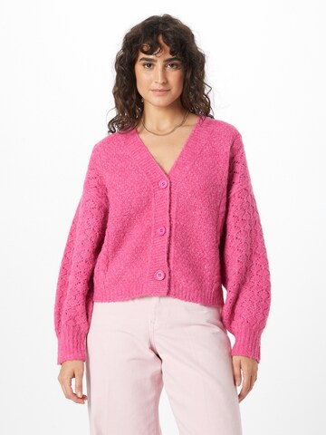 Esqualo Плетена жилетка в розово: отпред