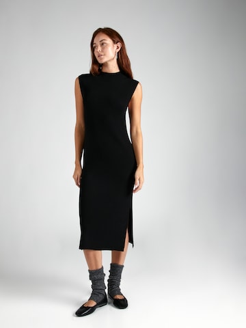 BRUUNS BAZAAR Knitted dress 'Rivers Aditia' in Black: front