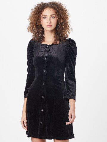 Mela London - Vestido em preto: frente