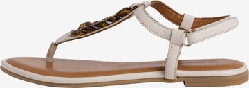 TAMARIS T-bar sandals in Beige