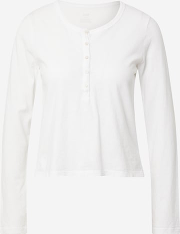 AERIE Тениска за спане в бяло: отпред