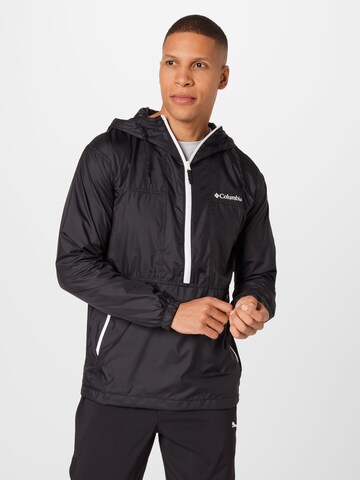 COLUMBIA - Chaqueta de montaña 'Flash Challenger' en negro: frente