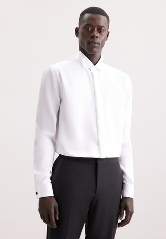 SEIDENSTICKER Regular fit Button Up Shirt in White: front